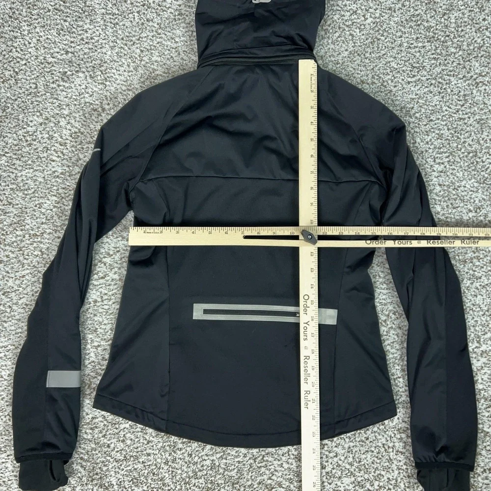 Nike Jacket Womens Medium Black Hooded Full Zip Element Dri-FIT Running Athletic
